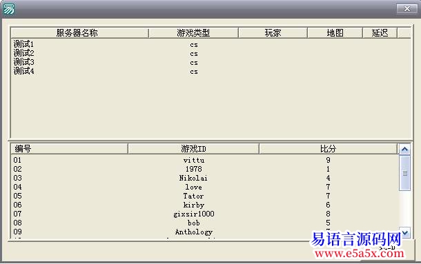 服务器的实时信息显示